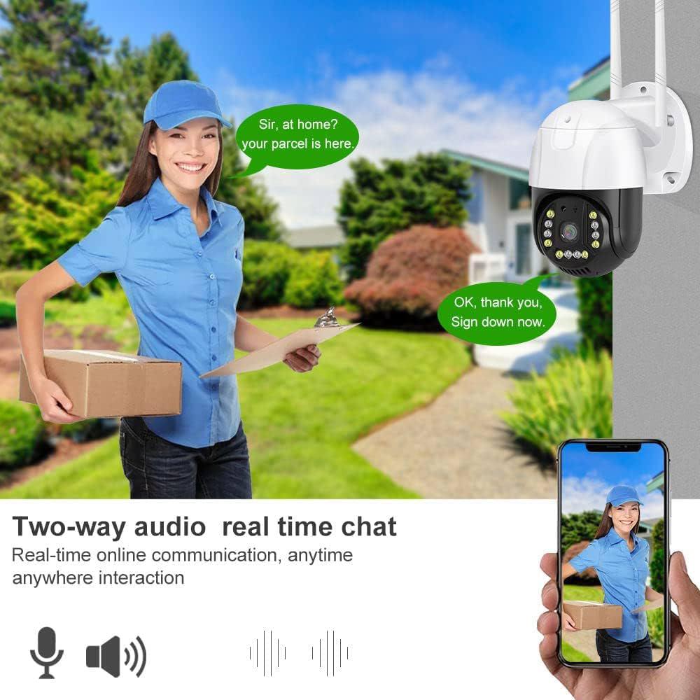 4G SIM(All Supported) GorillaPro Full HD Wireless PTZ Security Camera Colored 12 IRS Dual Light Night Vision AUTO Tracking - Image 6