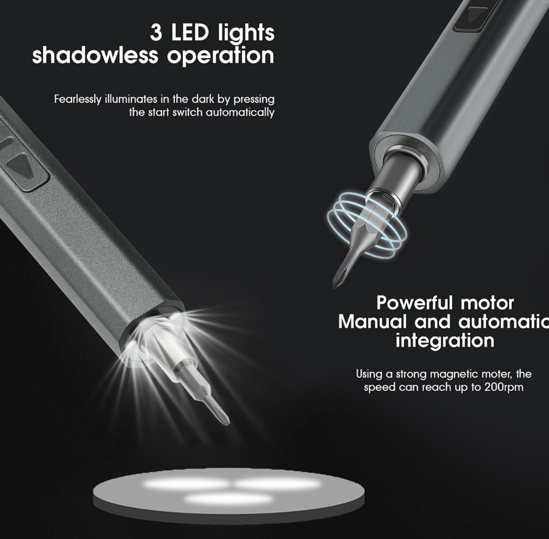 Electric 10-in-1 Multipurpose Rechargable Screwdriver Bits Set Repair Tools Kit Set for Home Appliances, Laptop, Mobile, Computer Repairing Preparations