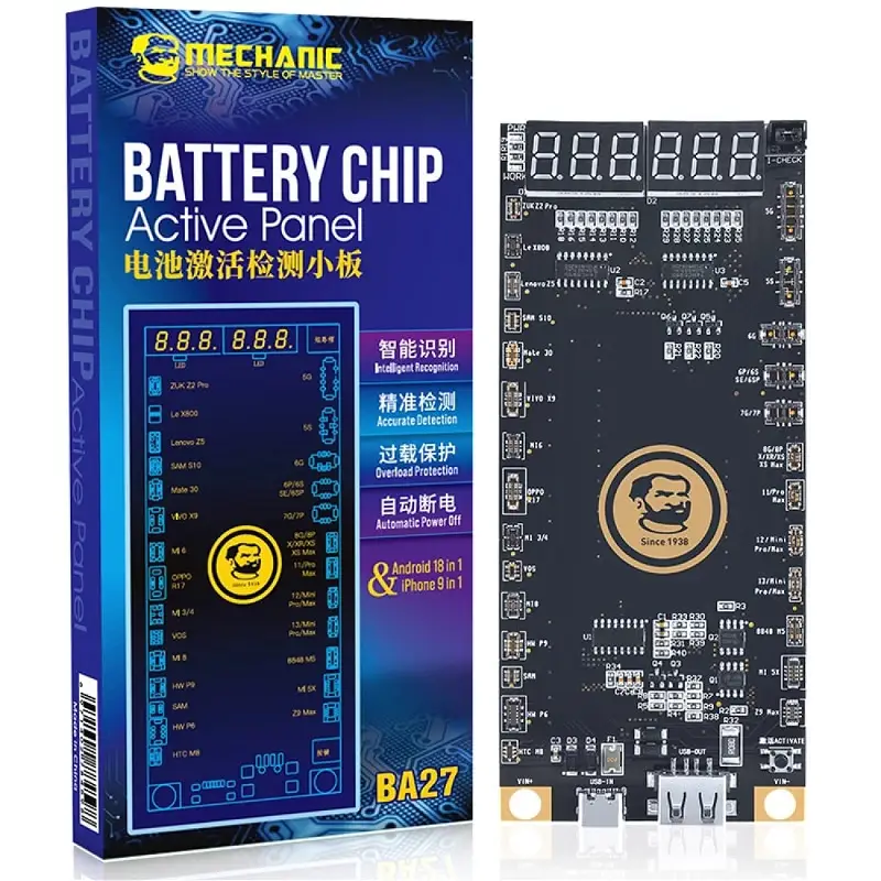 MECHANIC BA27 BATTERY BOOSTER ACTIVATION DETECTION BOARD FOR IPHONE AND ANDROID
