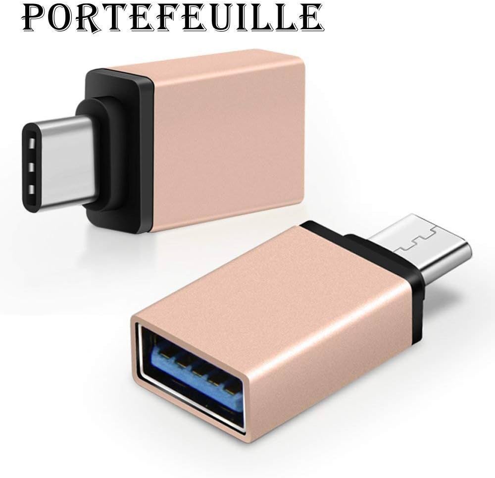 Metal High-Speed Ultra-Thin USB Type-C Male OTG to USB