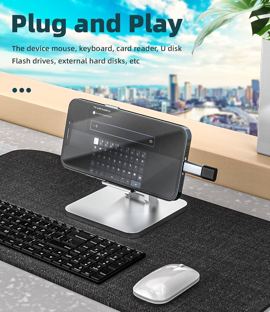 iPhone OTG Adapter USB C Female to Lightning