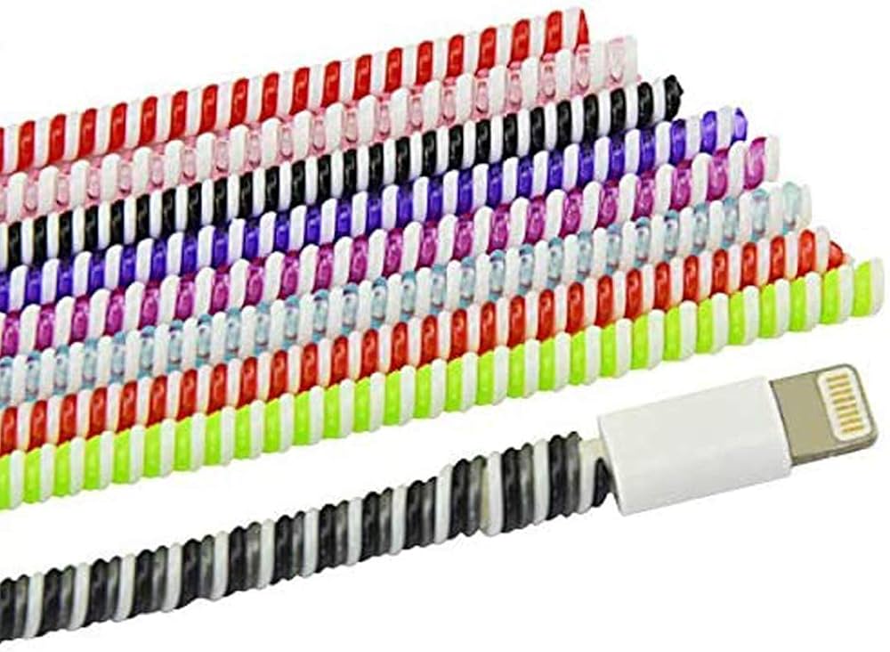 SPIRAL EARPHONE CORDE CABLE PHONE CHARGING CABLE