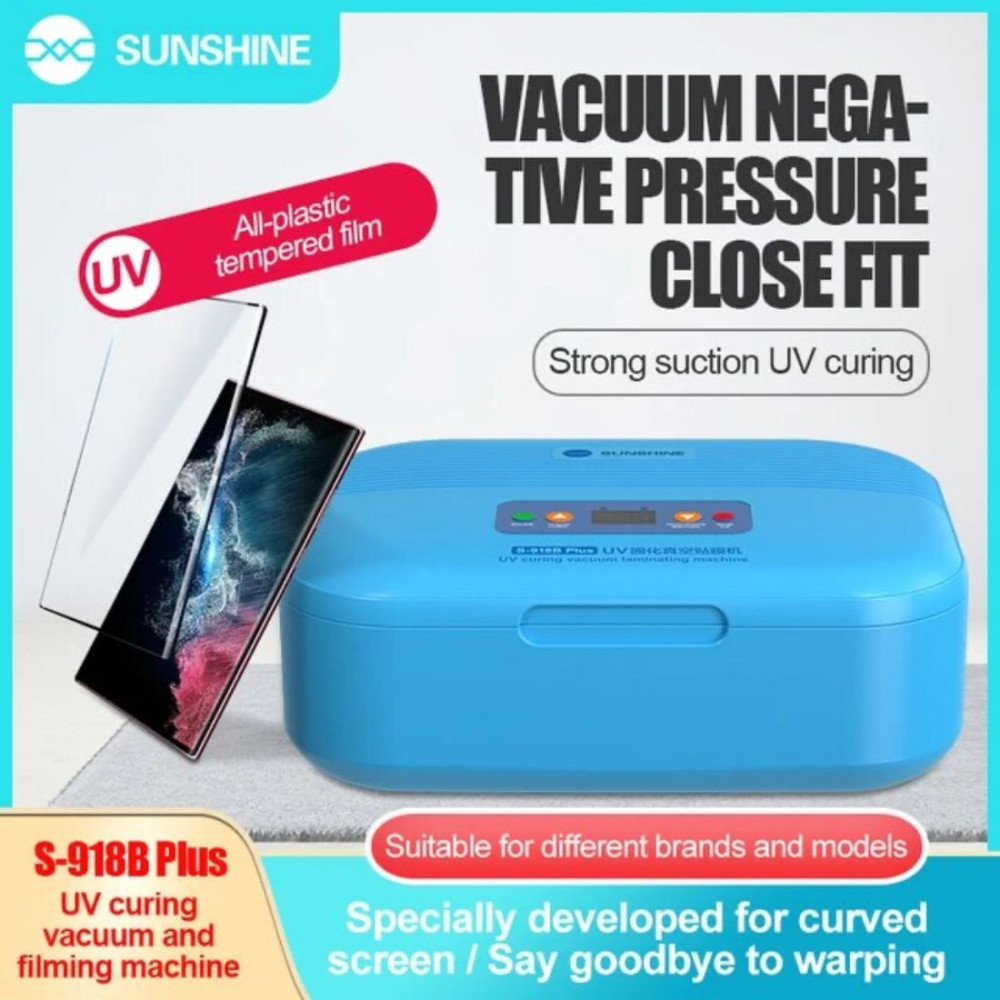 Sunshine S-918B Plus UV Curing Vacuum & Filming Machine for Mobile Phone LCD Touch Screen