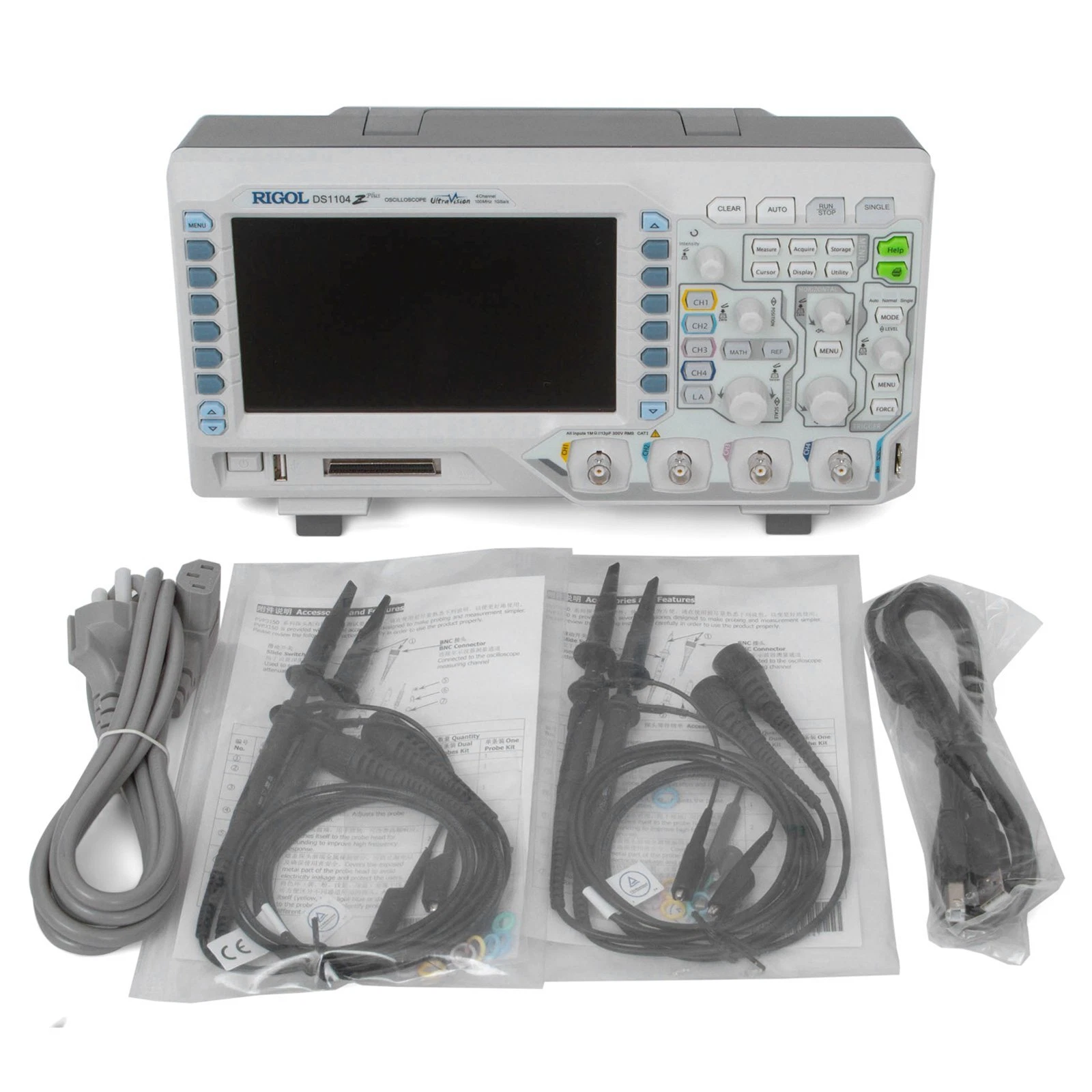 Rigol DS1104Z Plus 4 Channel 100MHz Digital Storage Oscilloscope A high ...
