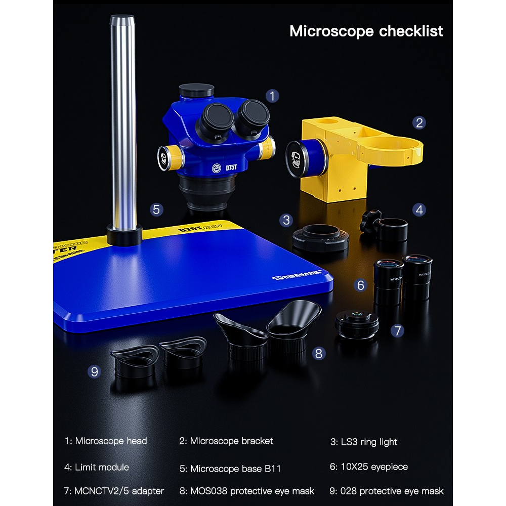 MECHANIC D75T MICROSCOPE - Parana Tools