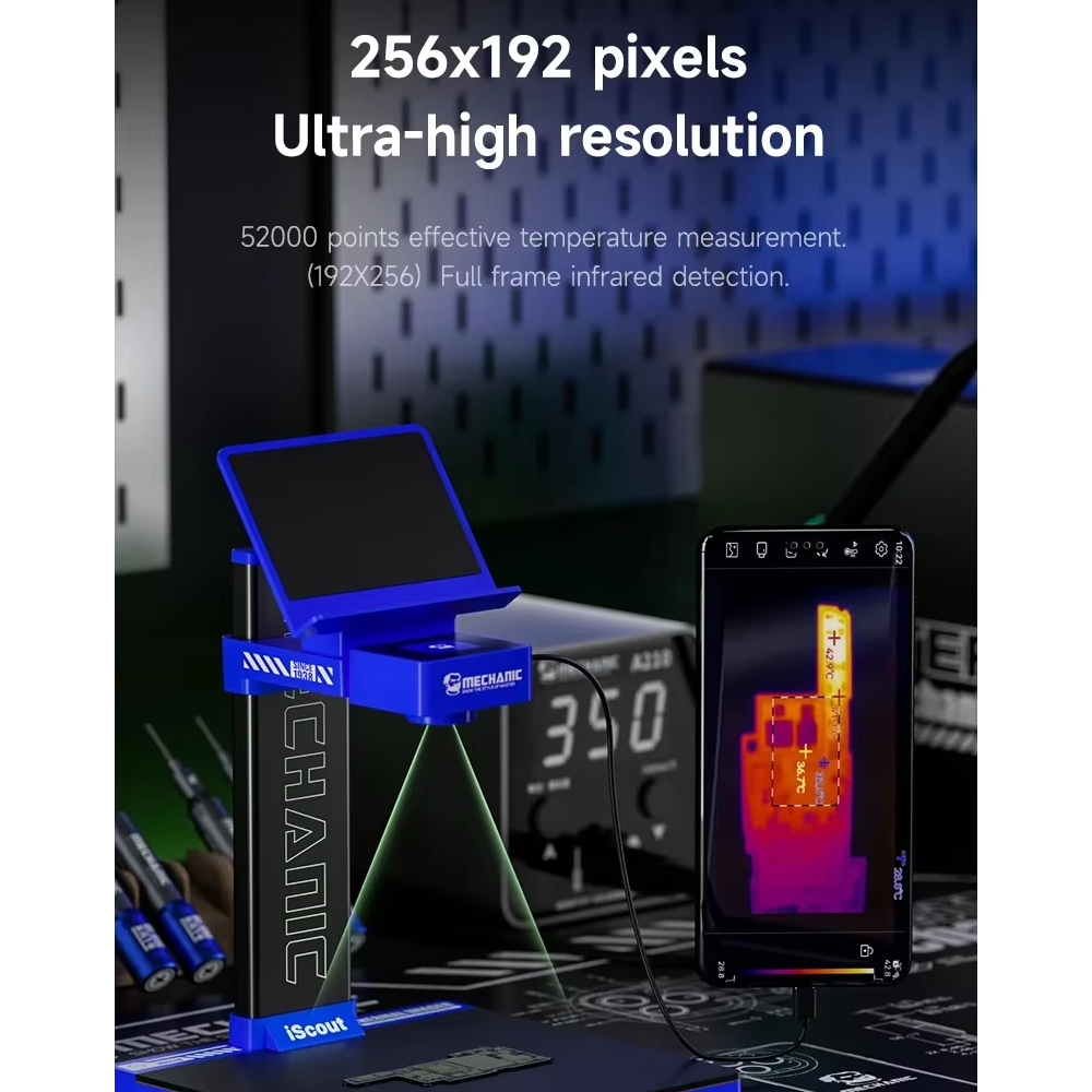 MECHANIC iScout 256x192 Infrared Thermal Imaging Camera for PCB ...